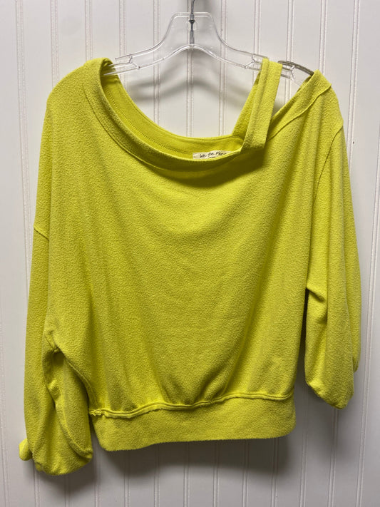 Chartreuse Top Long Sleeve We The Free, Size Xs