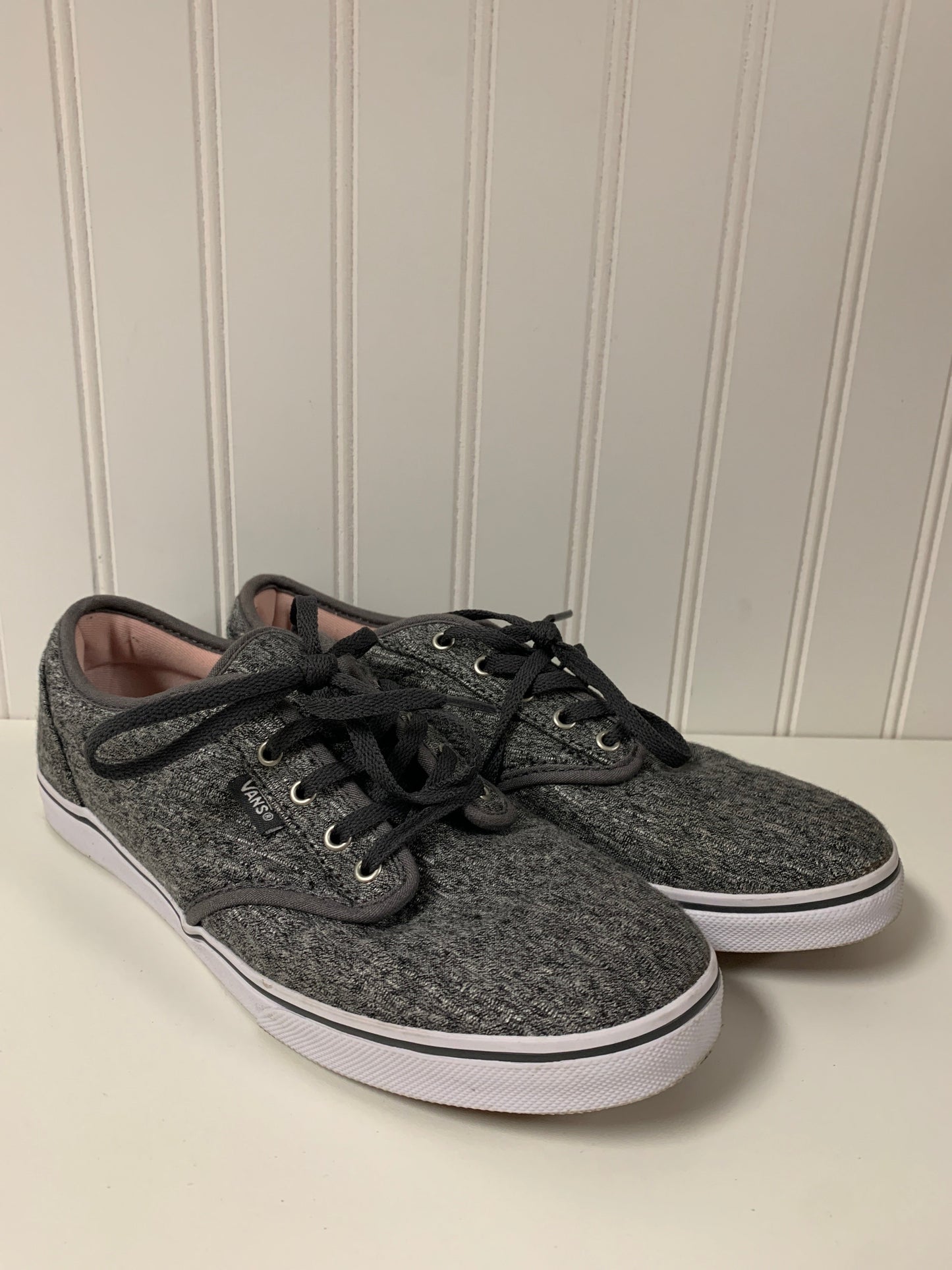 Grey Shoes Sneakers Vans, Size 8