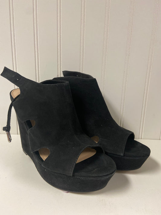 Black Shoes Heels Wedge Steve Madden, Size 7.5