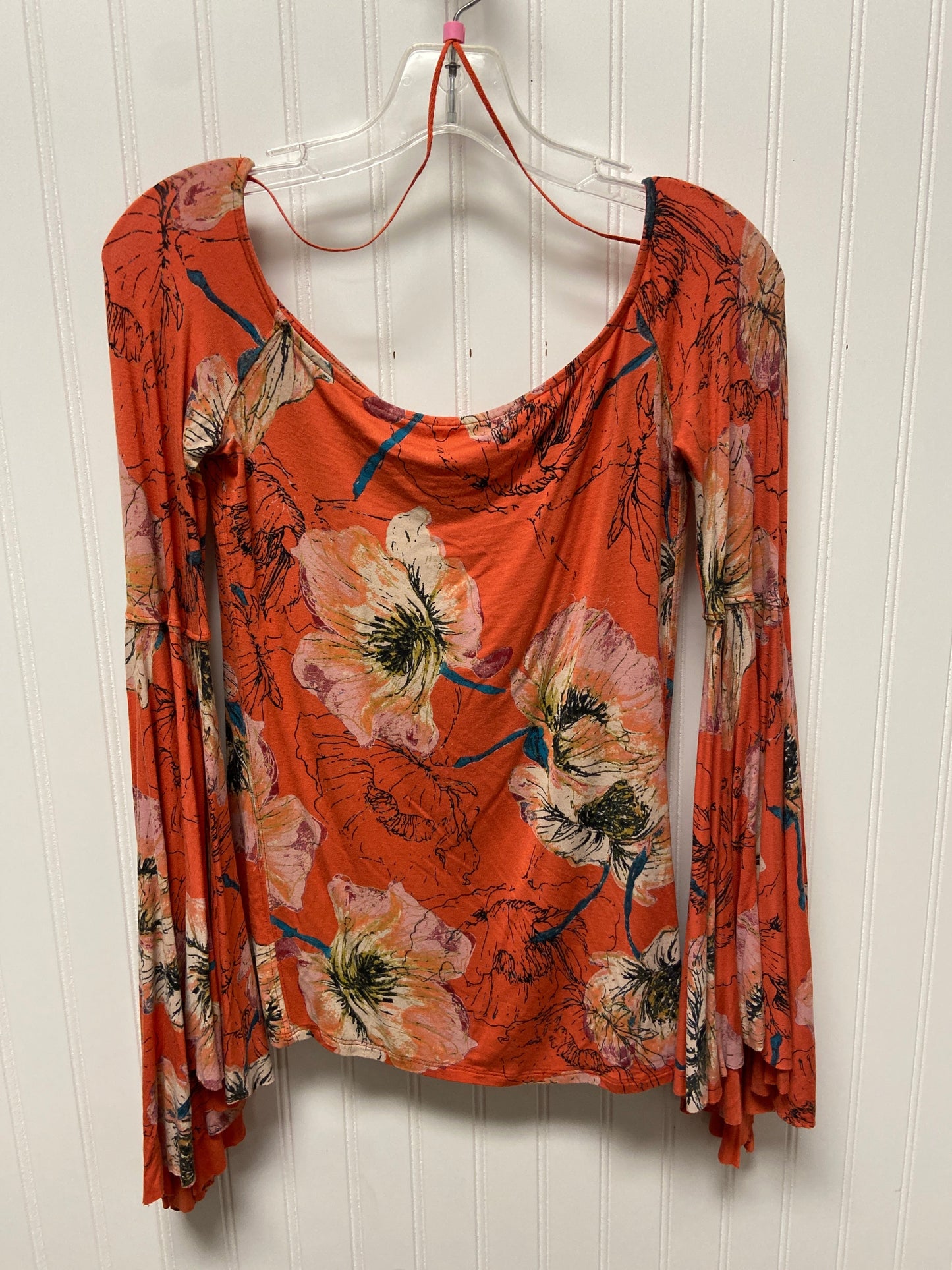 Top Long Sleeve By We The Free In Orange, Size: S