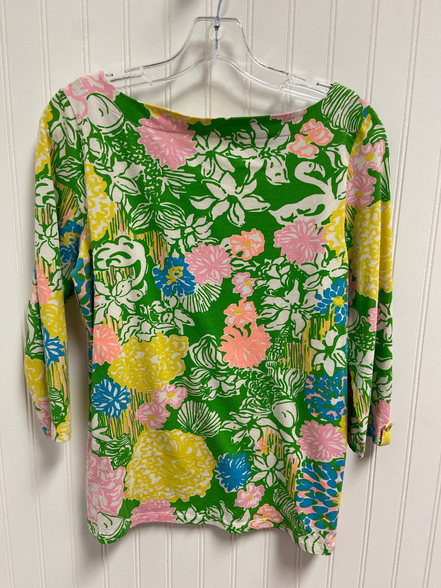 Top Long Sleeve Designer By Lilly Pulitzer In Multi-colored, Size: M