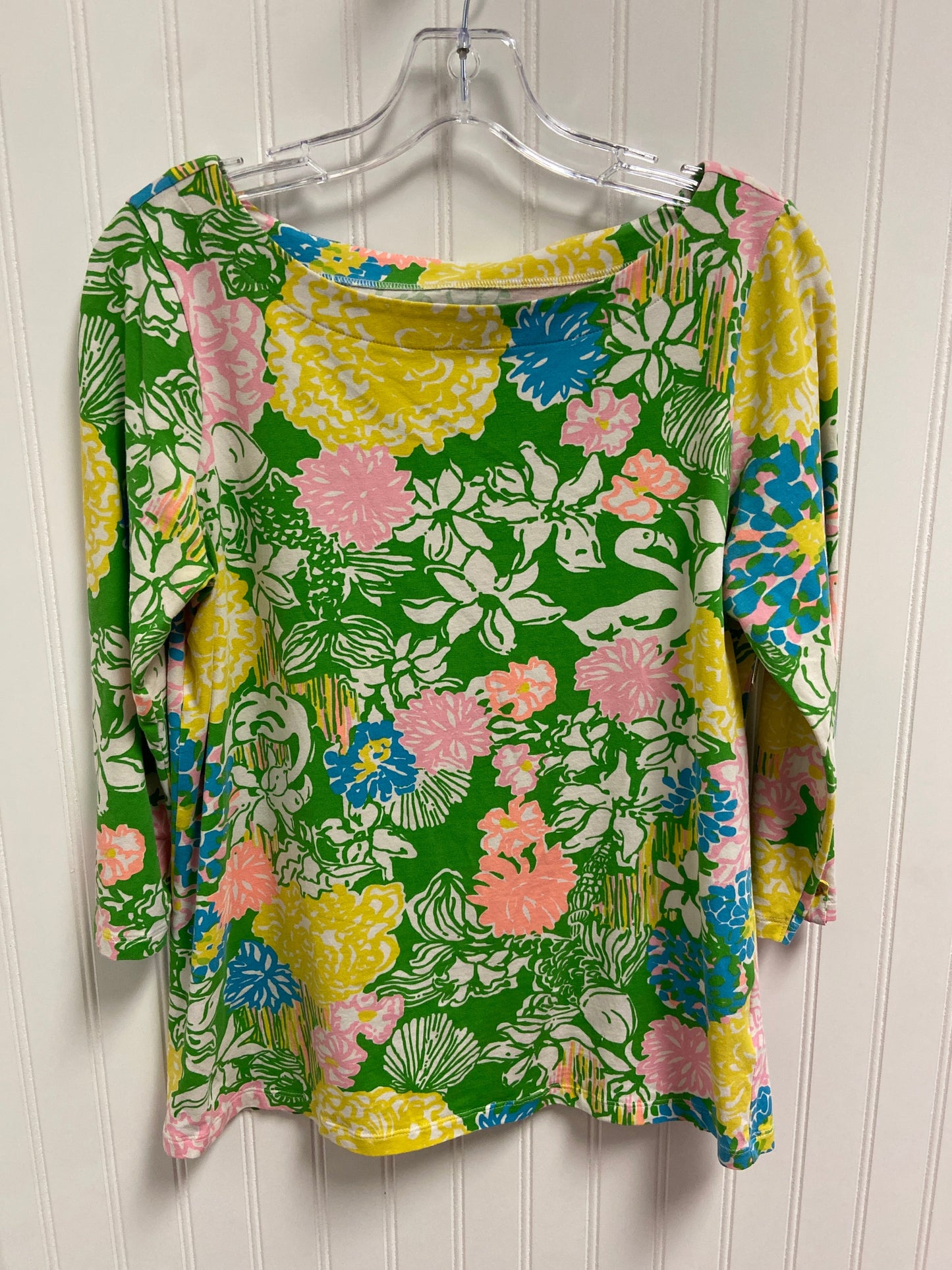 Top Long Sleeve Designer By Lilly Pulitzer In Multi-colored, Size: M