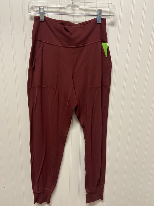 Athletic Leggings By Lululemon In Maroon, Size: S