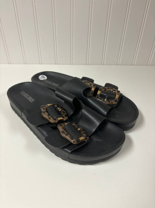 Black Sandals Flats Clothes Mentor, Size 8.5