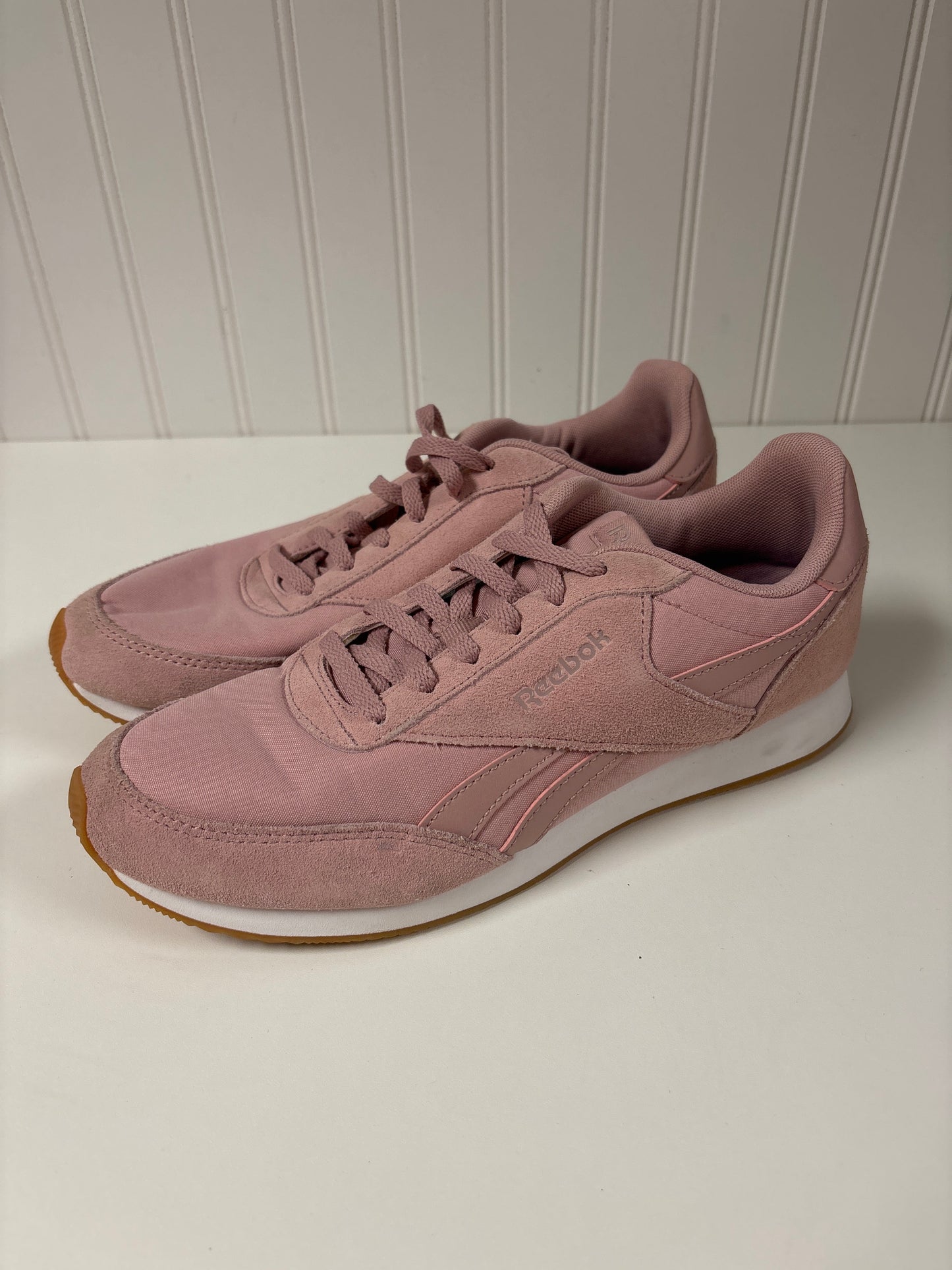 Pink Shoes Sneakers Reebok, Size 8