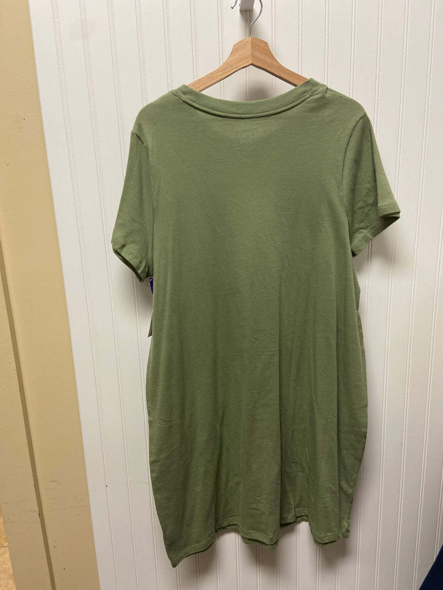Green Dress Casual Short Time And Tru, Size Xl