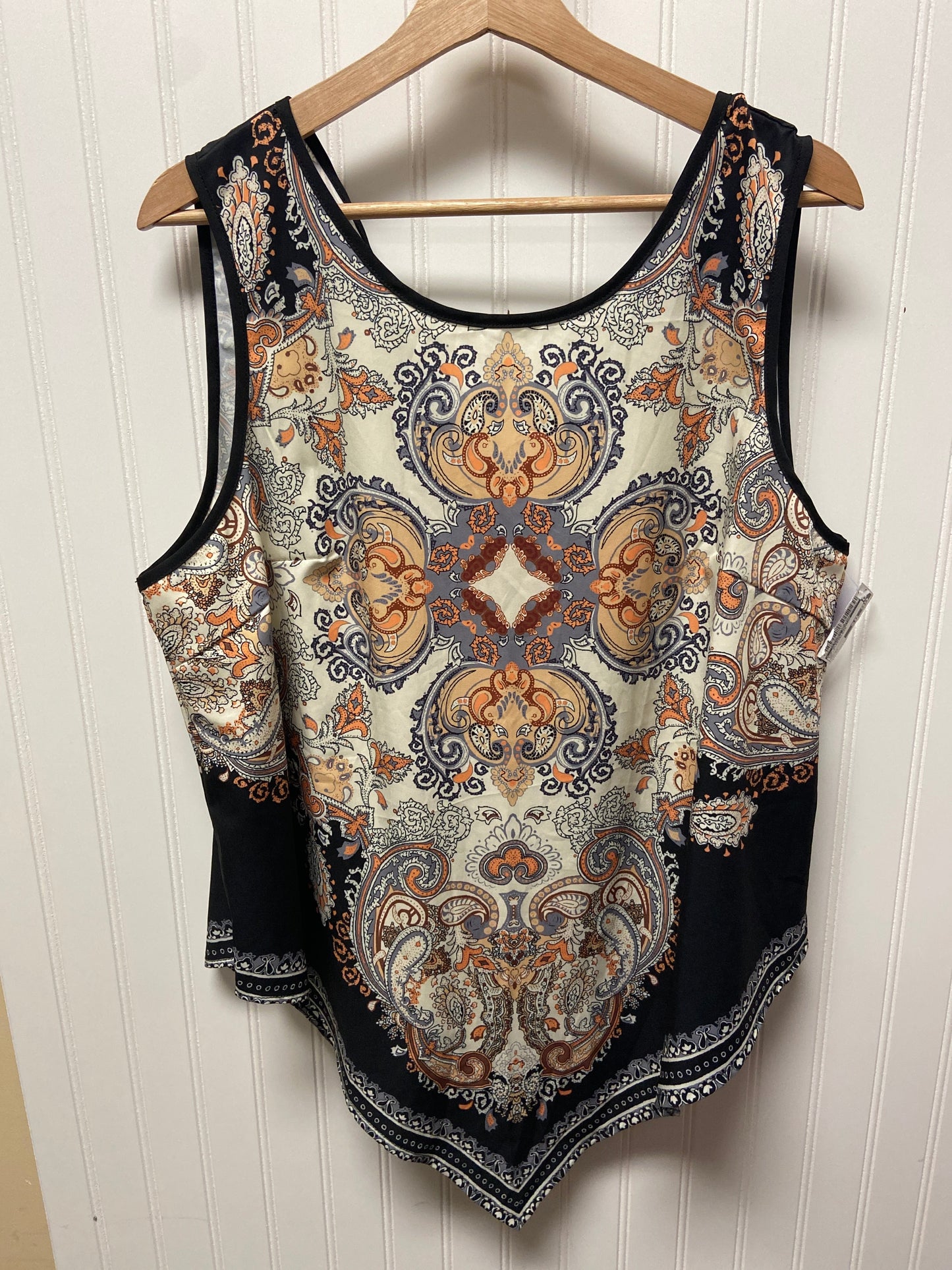 Multi-colored Top Sleeveless Clothes Mentor, Size 2x