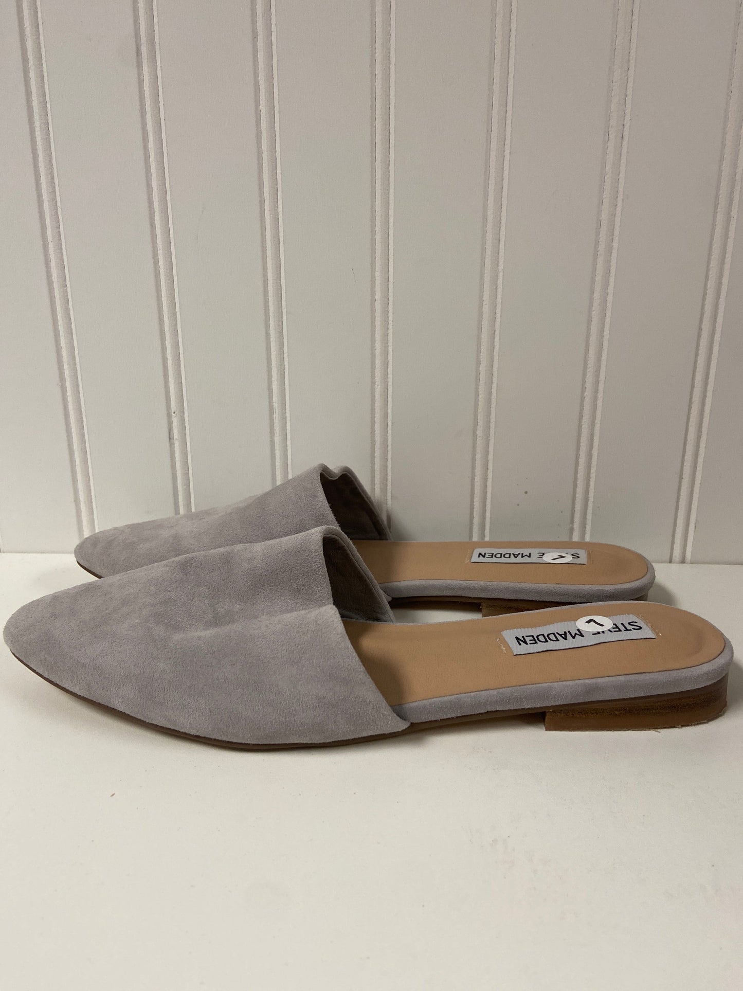 Grey Shoes Flats Steve Madden, Size 7