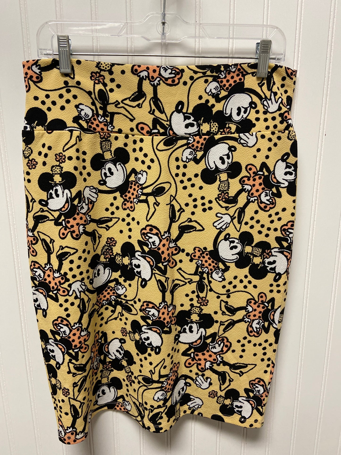 Skirt Midi By Lularoe In Yellow, Size: L