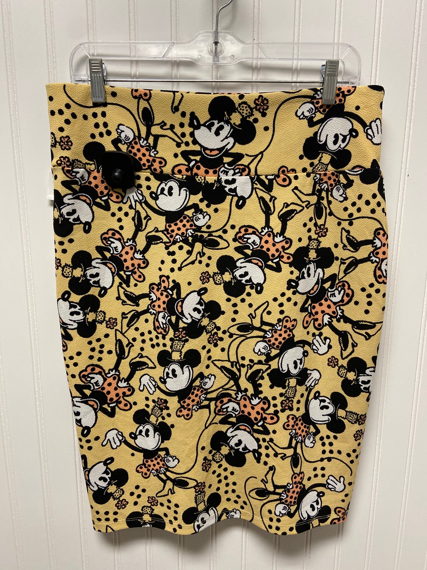 Skirt Midi By Lularoe In Yellow, Size: L