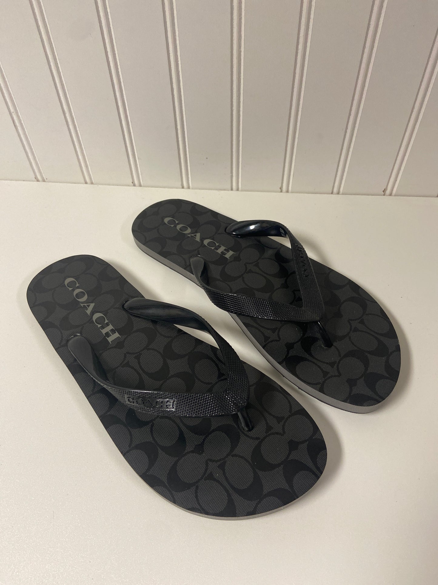 Sandals Designer By Coach In Grey