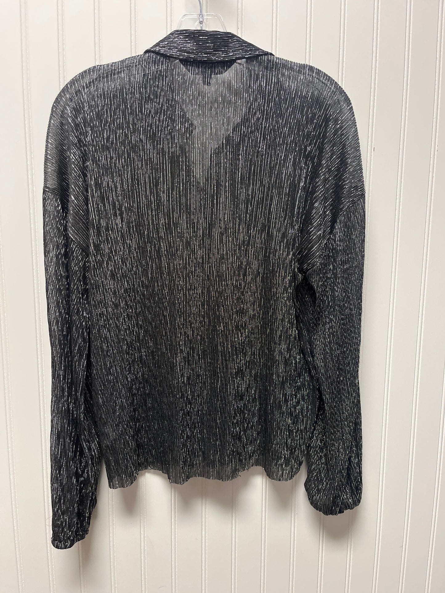 Top Long Sleeve By Rachel Roy In Silver, Size: S