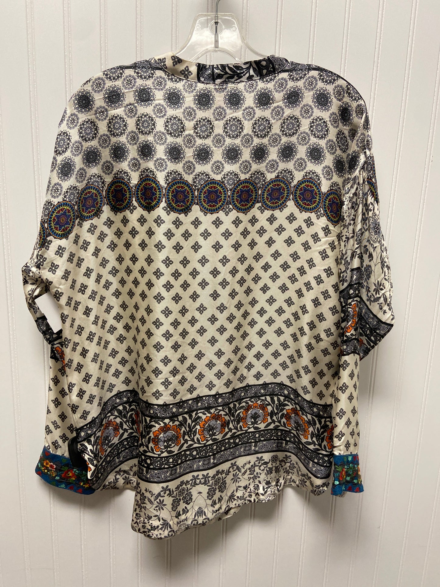 Top Long Sleeve By Johnny Was In Cream, Size: S