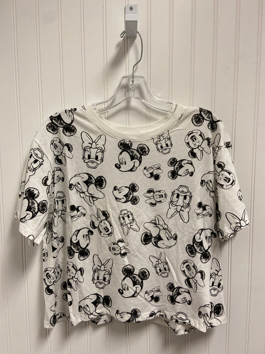 Top Short Sleeve By Disney Store In White, Size: L