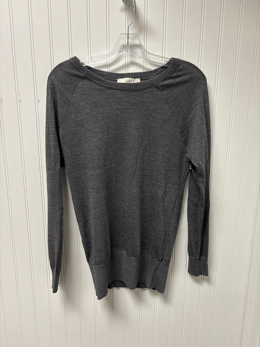 Sweater By Loft In Grey, Size: M