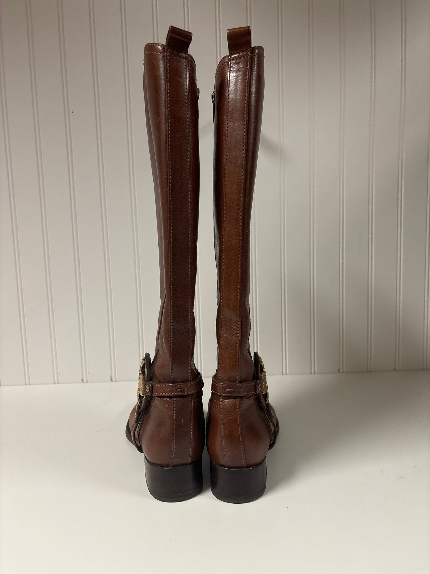 Boots Designer By Tory Burch In Brown, Size: 6.5