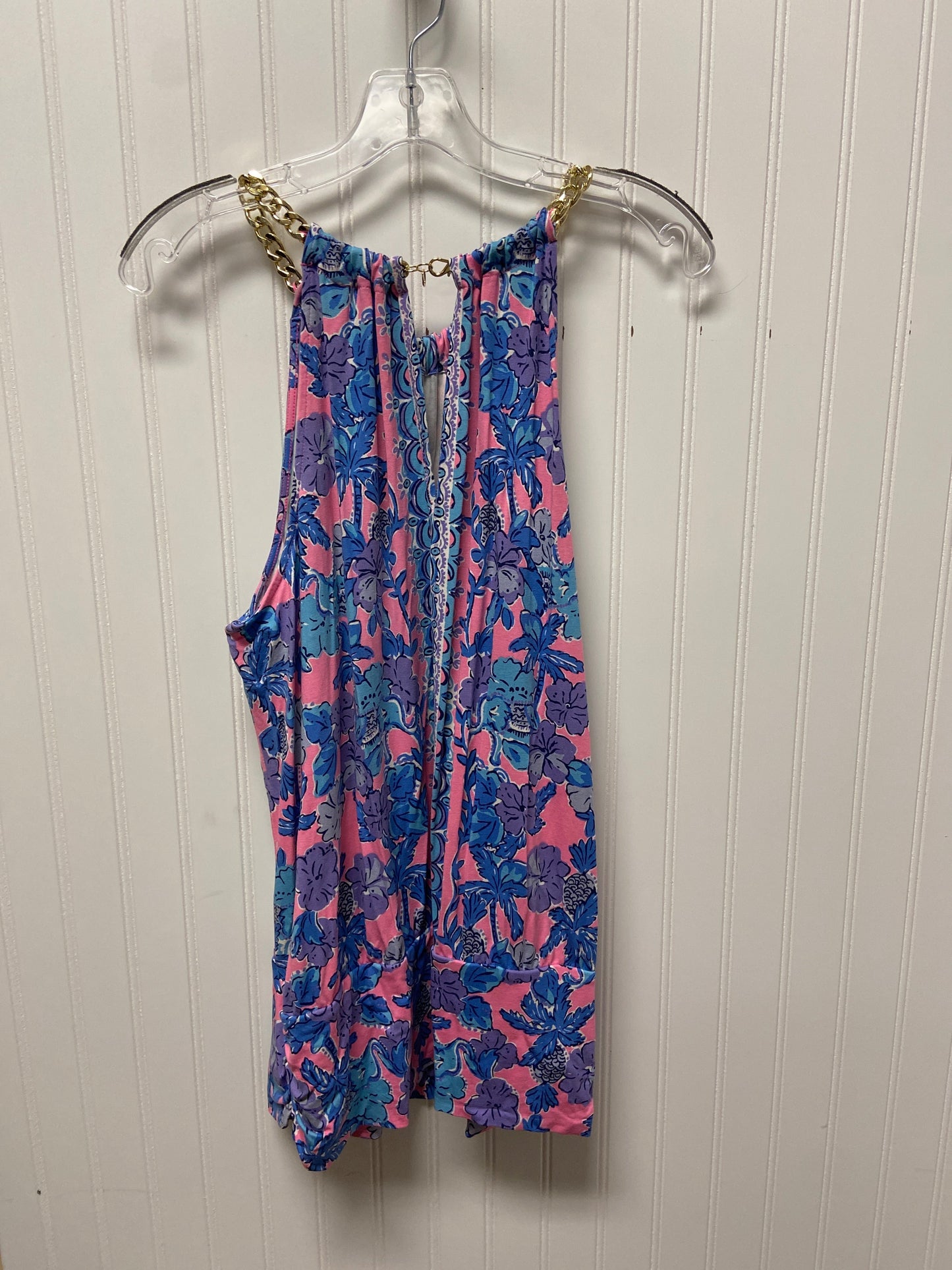 Top Sleeveless Designer By Lilly Pulitzer In Pink, Size: Xl