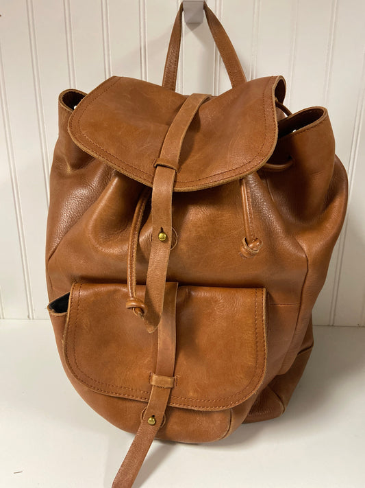 Backpack Leather By Madewell, Size: Large