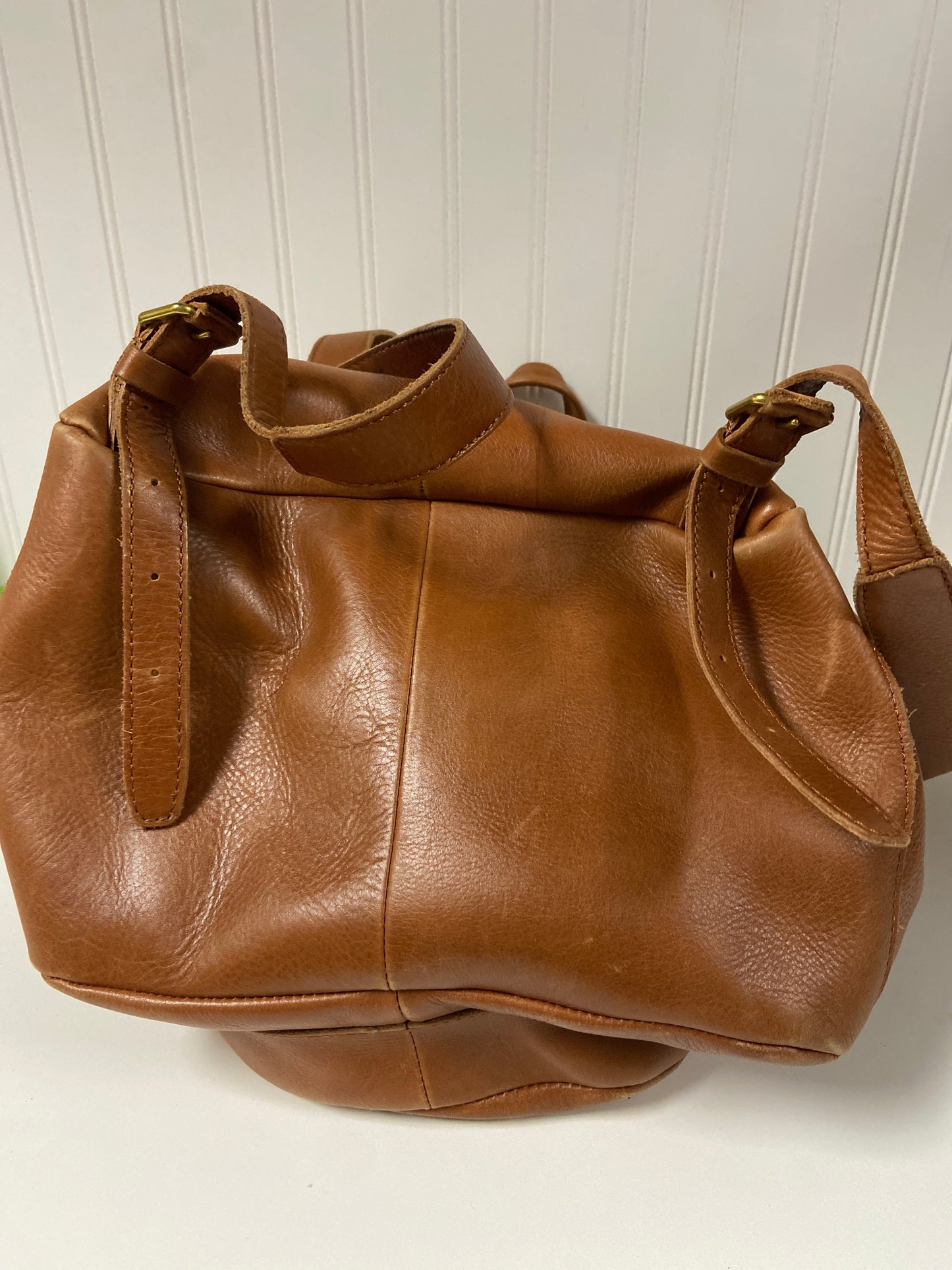 Backpack Leather By Madewell, Size: Large