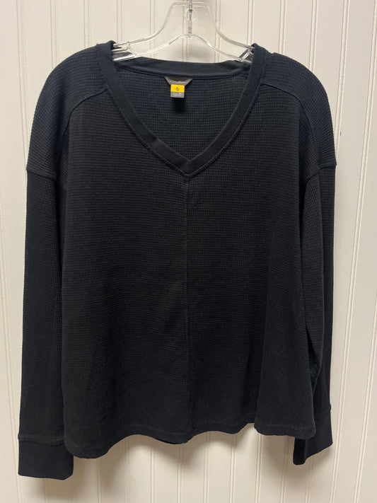 Top Long Sleeve Basic By Eddie Bauer In Black, Size: Xl