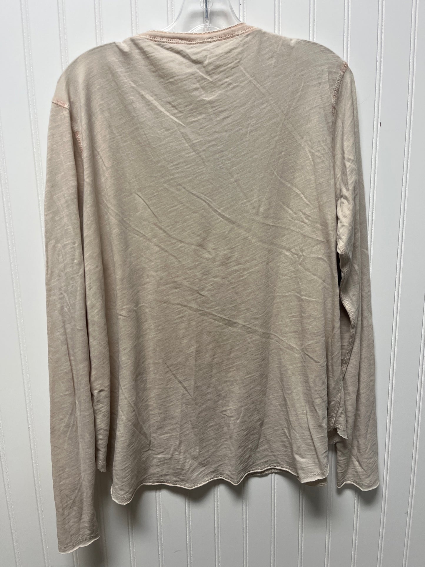 Top Long Sleeve By Lucky Brand In Cream, Size: Xl