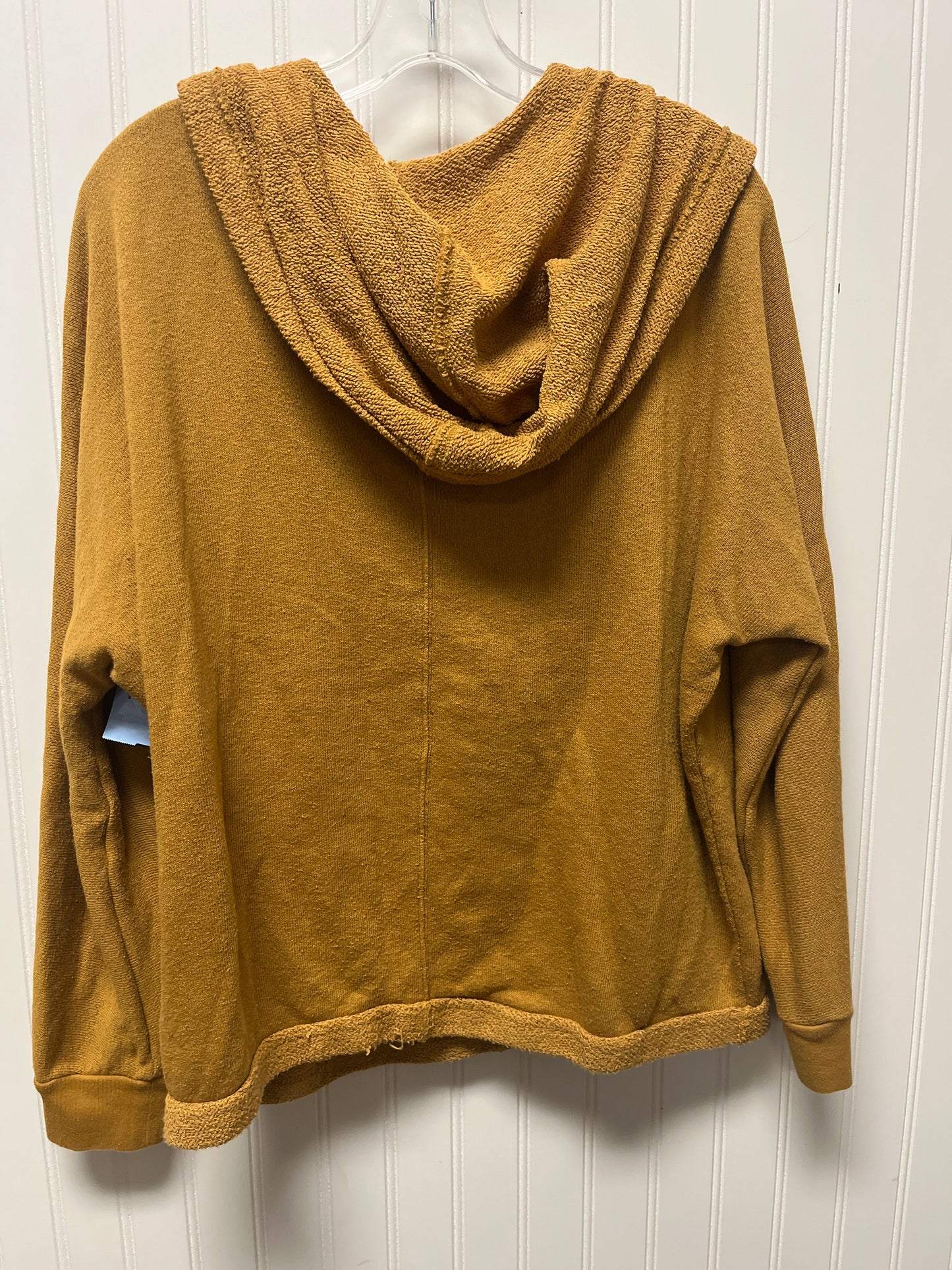 Sweatshirt Hoodie By Free People In Yellow, Size: L