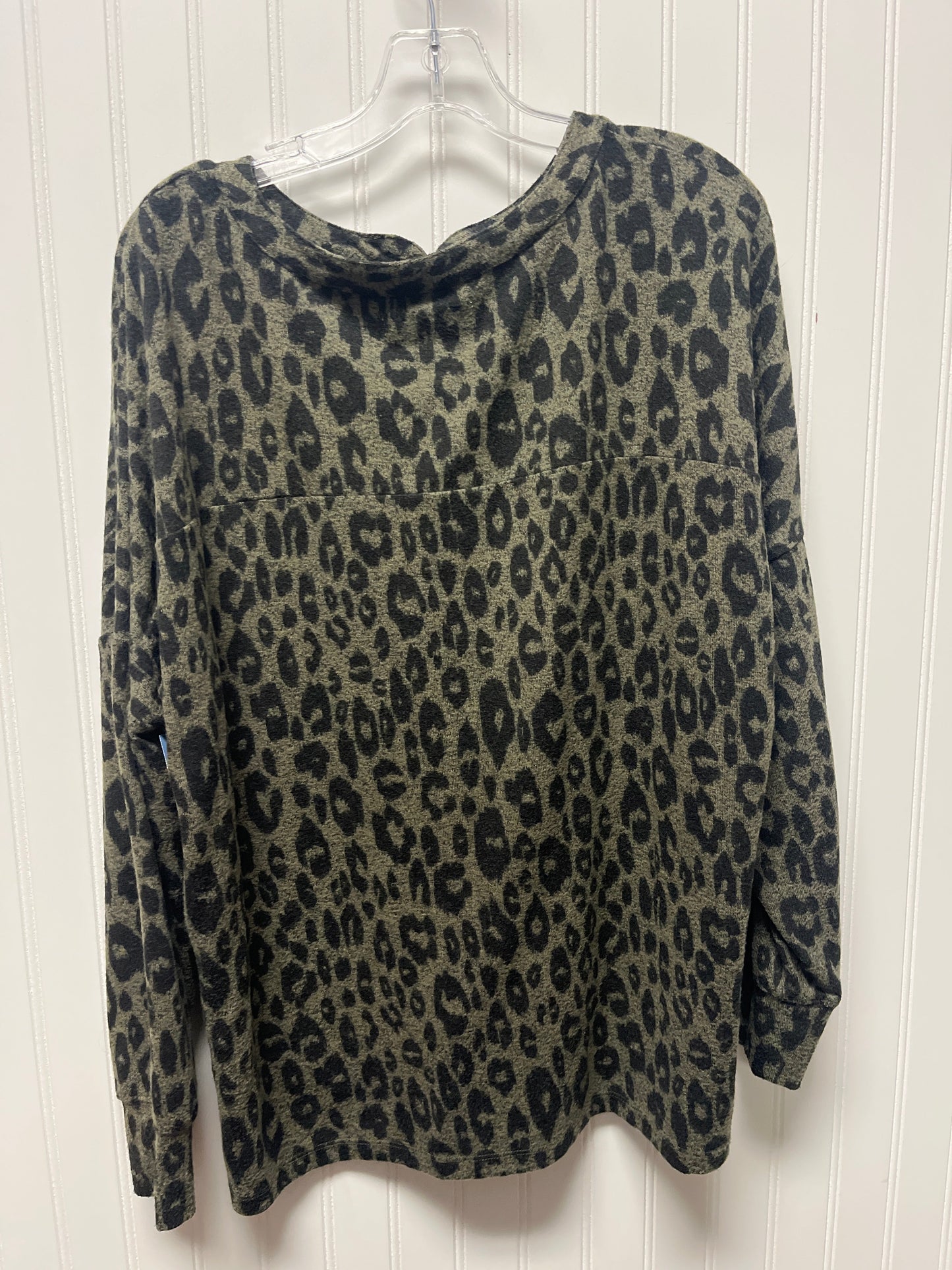 Top Long Sleeve By Lucky Brand In Green, Size: L