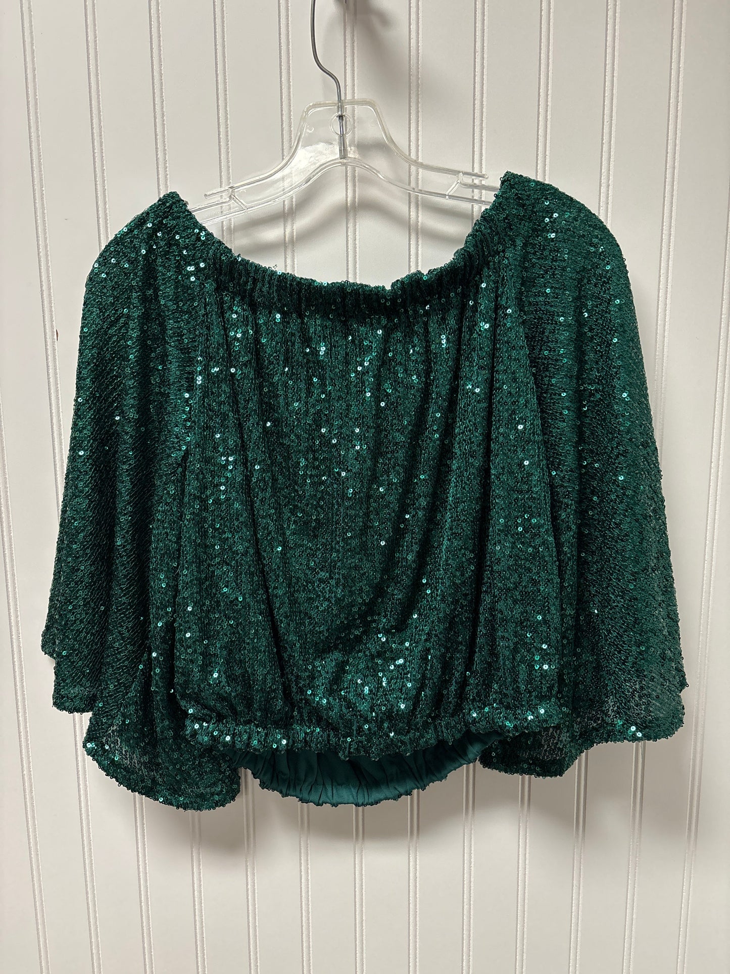 Top Long Sleeve By Venus In Green, Size: S