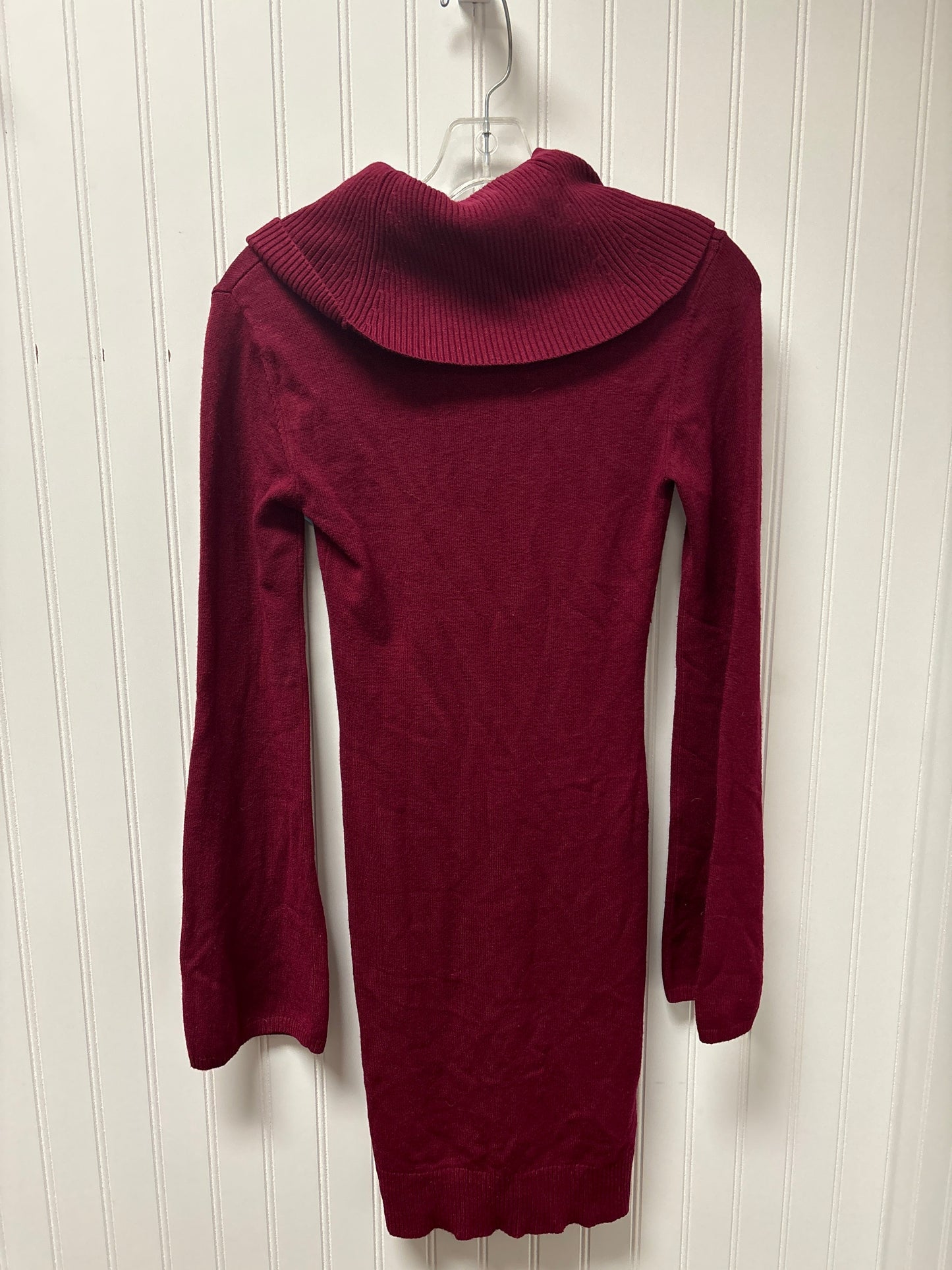 Dress Sweater By Bcbgmaxazria In Maroon, Size: M