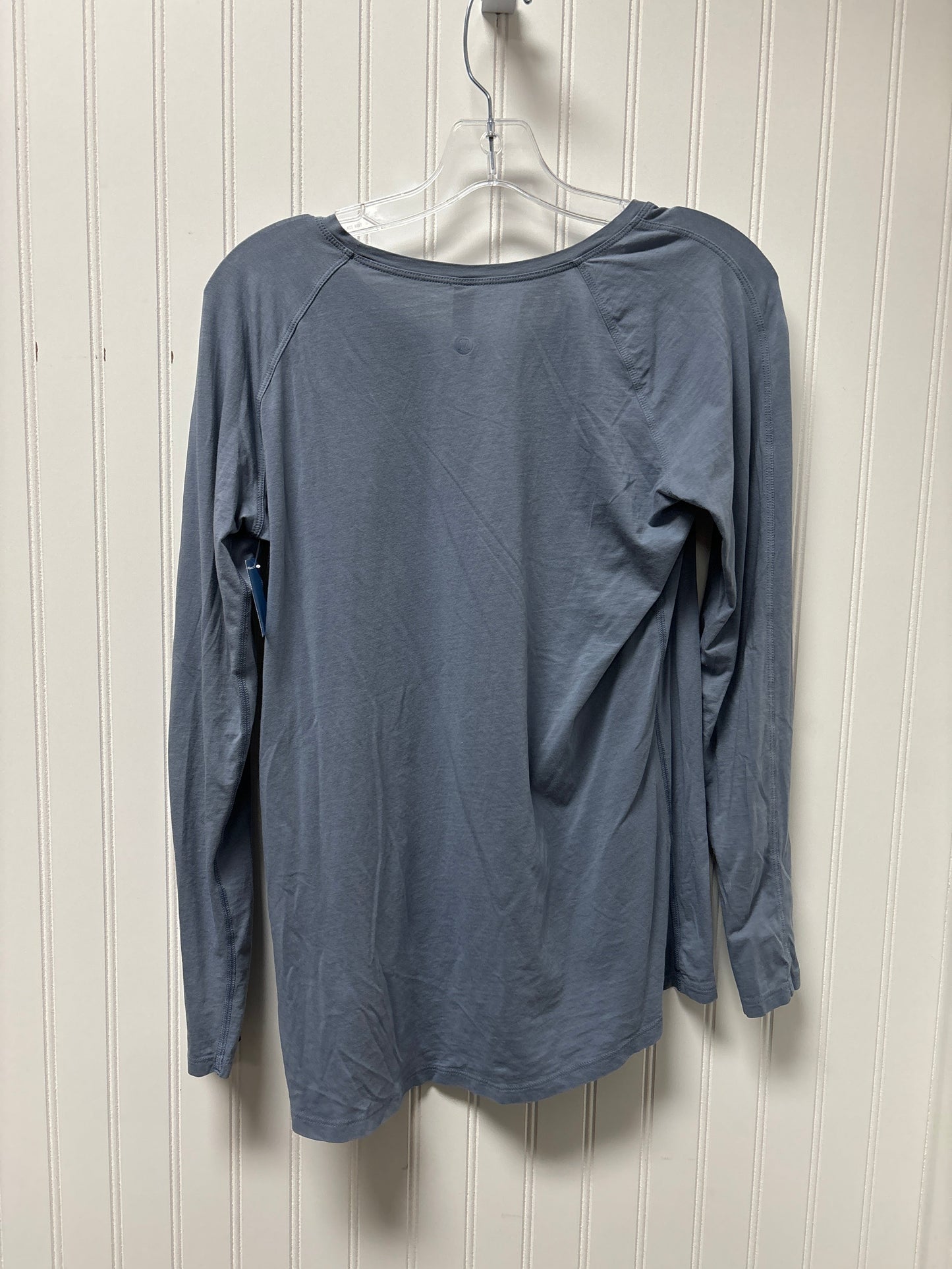 Athletic Top Long Sleeve Crewneck By Lululemon In Blue, Size: S