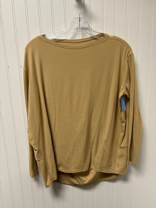 Athletic Top Long Sleeve Crewneck By Lululemon In Cream, Size: M