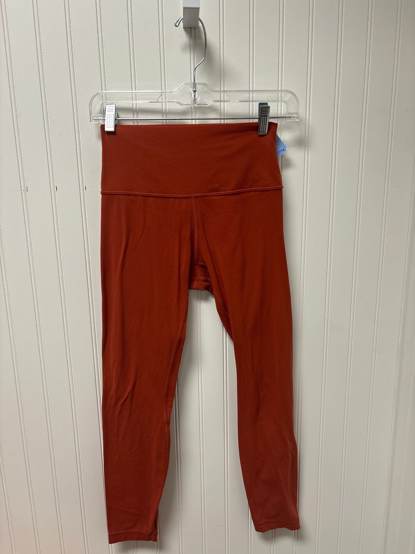 Athletic Leggings By Lululemon In Orange, Size: S