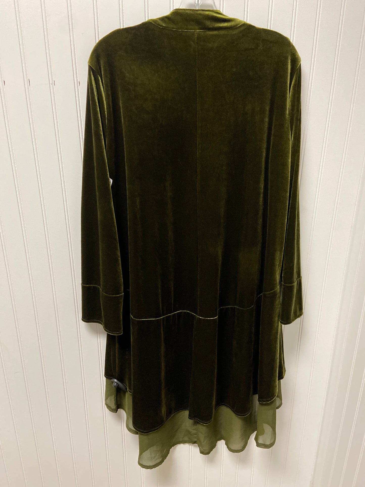 Cardigan By Clothes Mentor In Green, Size: Xl