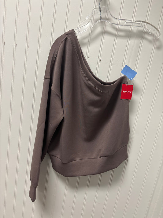 Sweatshirt Crewneck By Spanx In Taupe, Size: M