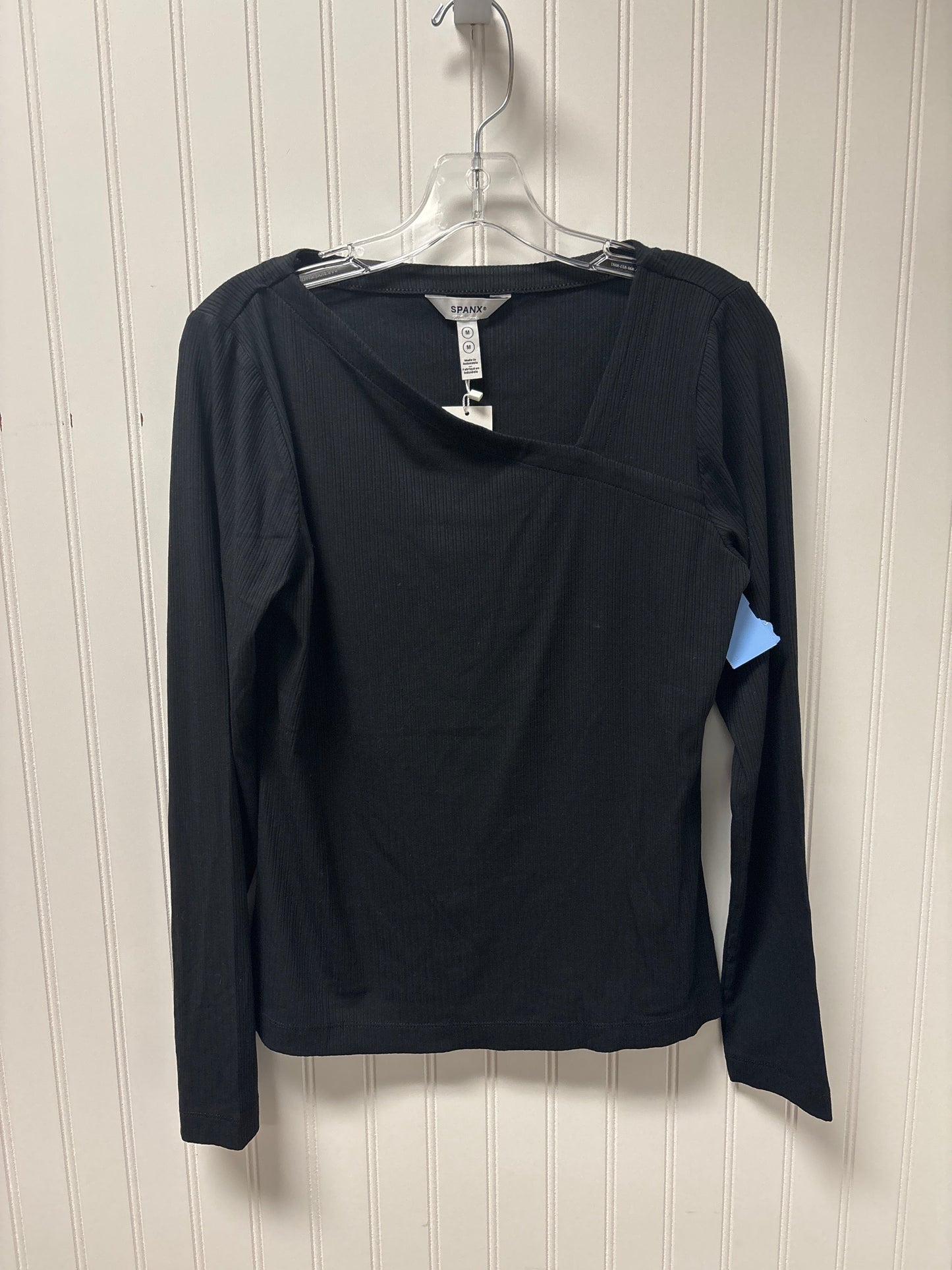 Top Long Sleeve By Spanx In Black, Size: M