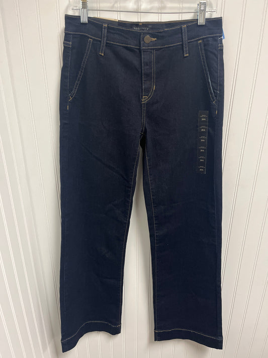 Jeans Wide Leg By Banana Republic In Blue Denim, Size: 6