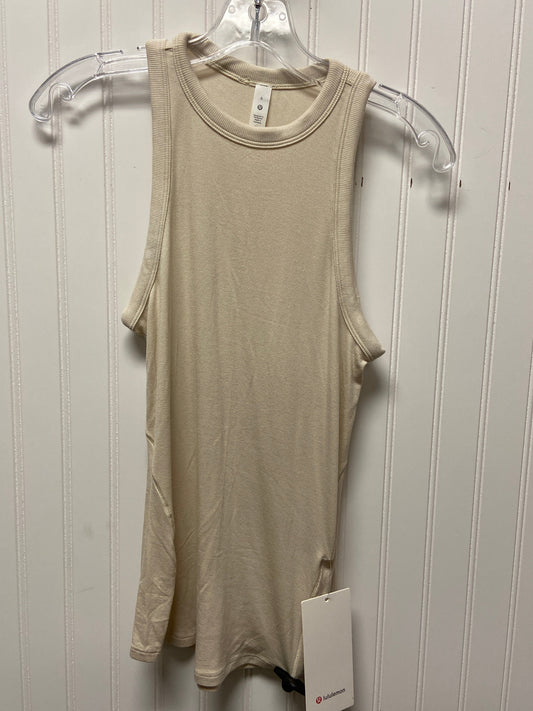 Athletic Tank Top By Lululemon In Cream, Size: S