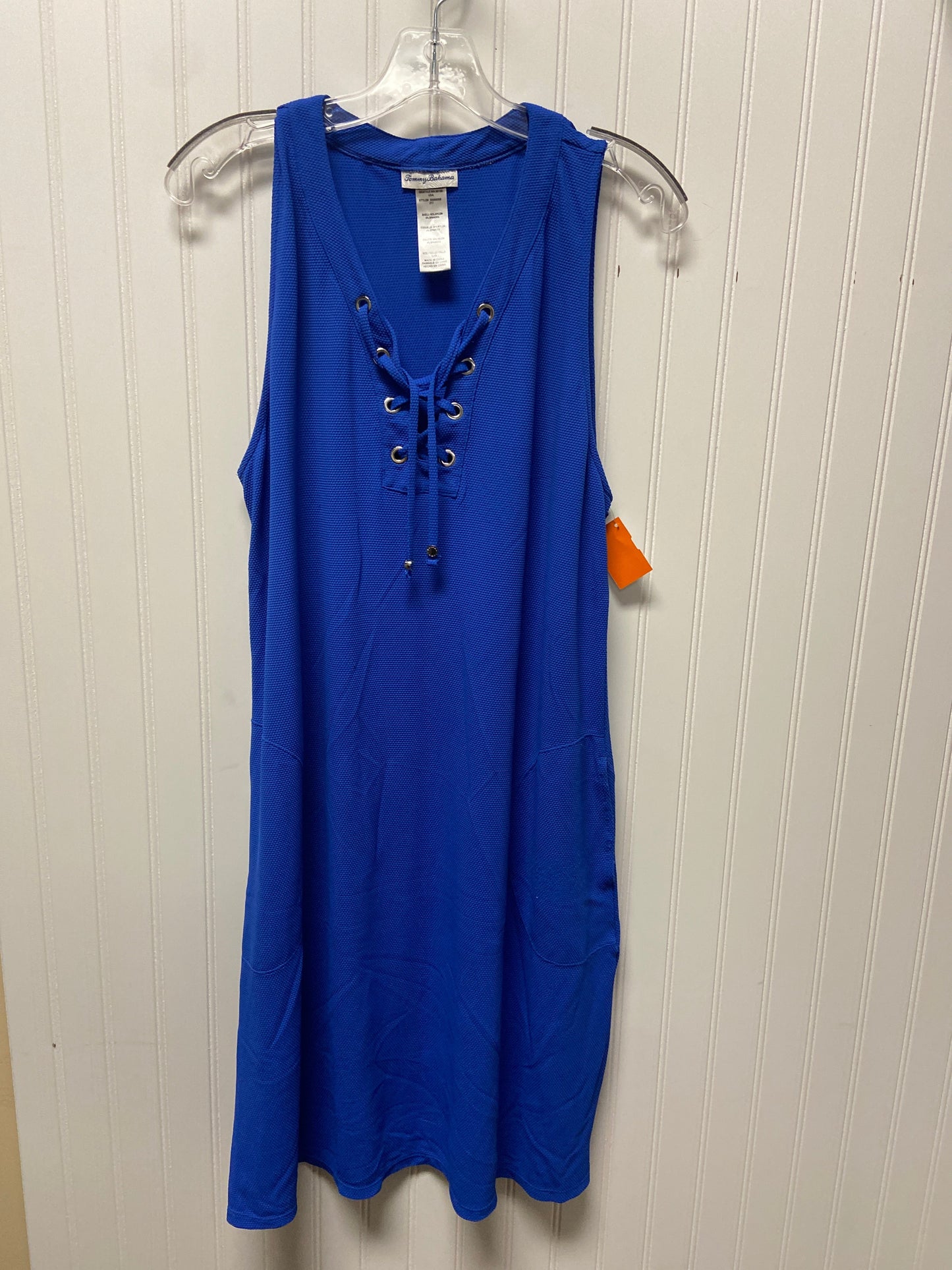 Dress Casual Midi By Tommy Bahama In Blue, Size: L