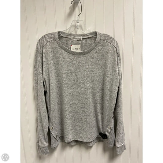 Top Long Sleeve By 89th And Madison In Grey, Size: L