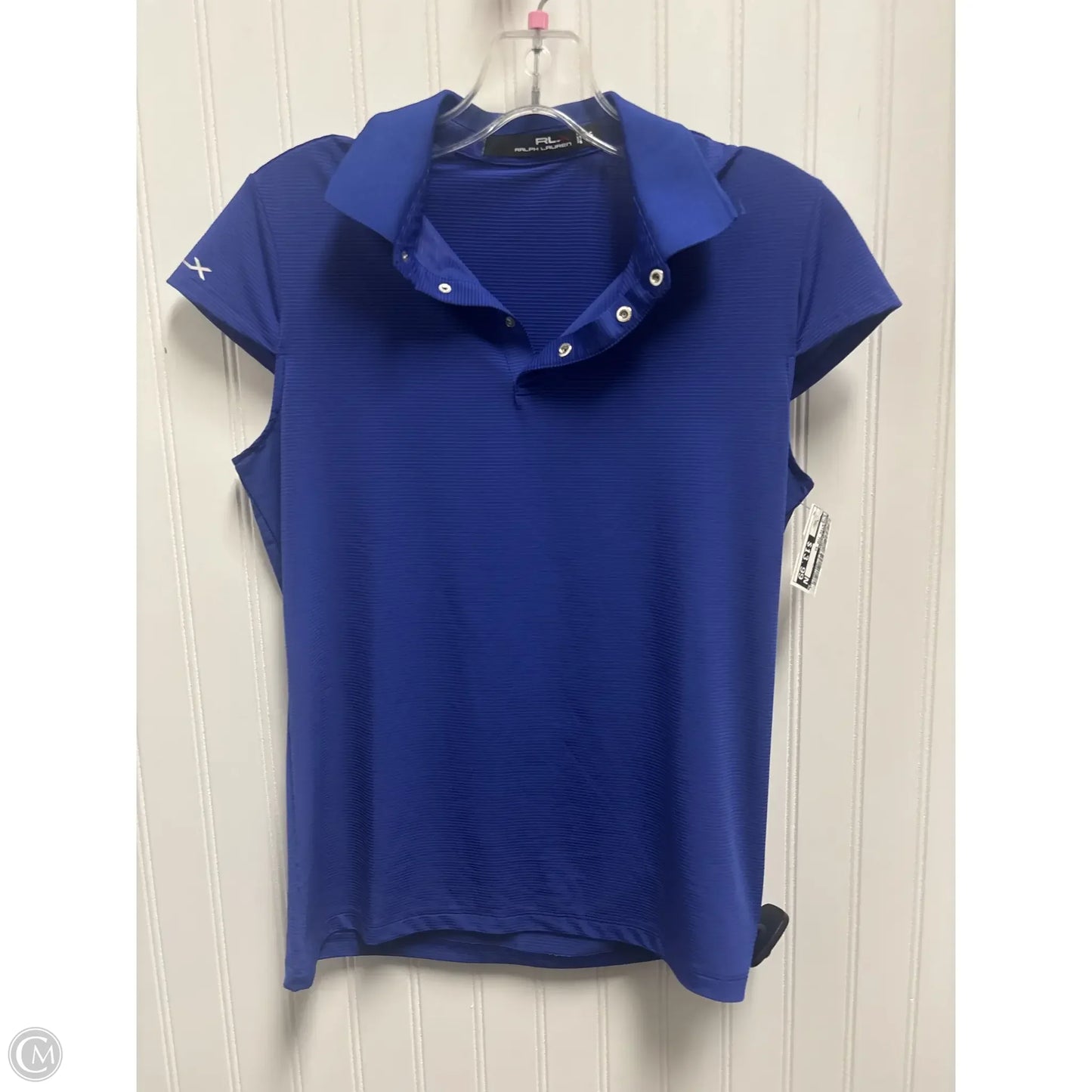 Athletic Top Short Sleeve By Ralph Lauren In Blue, Size: S