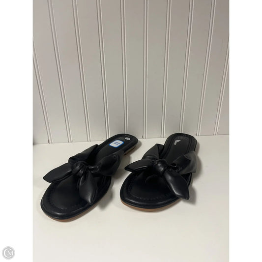 Sandals Flats By Time And Tru In Black, Size: 11