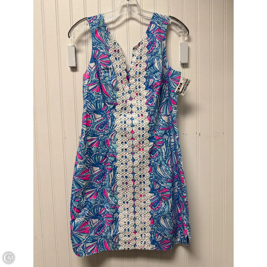 Dress Designer By Lilly Pulitzer In Blue & White, Size: M