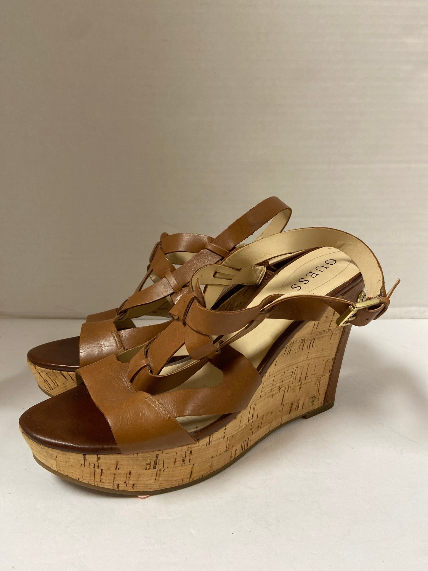 Sandals Heels Wedge By Guess  Size: 10