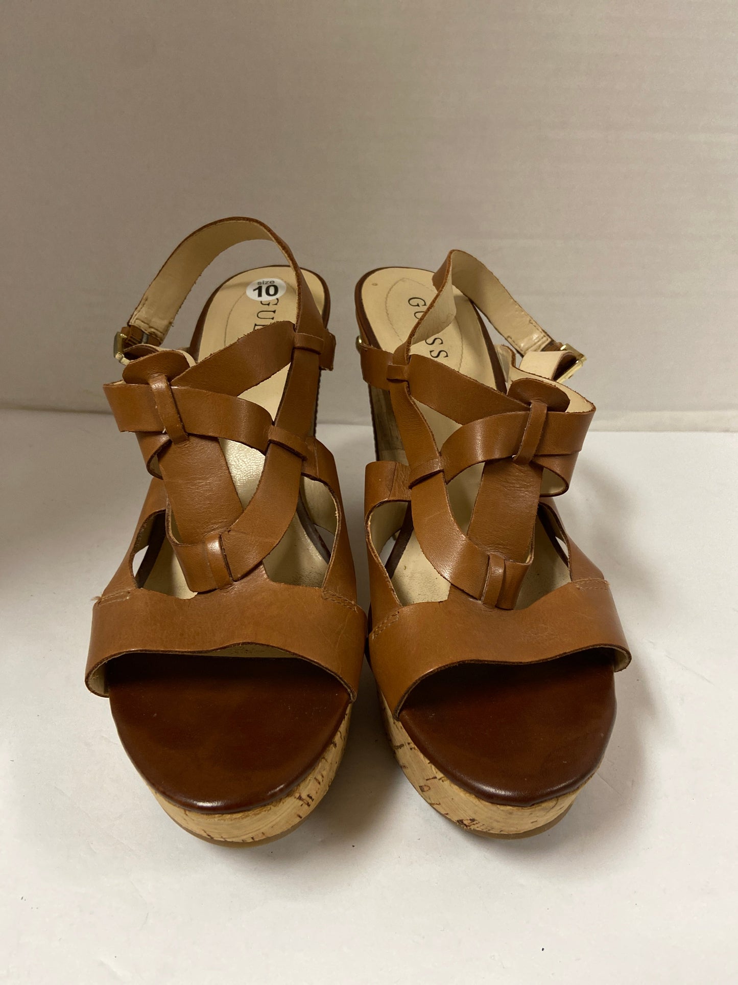 Sandals Heels Wedge By Guess  Size: 10