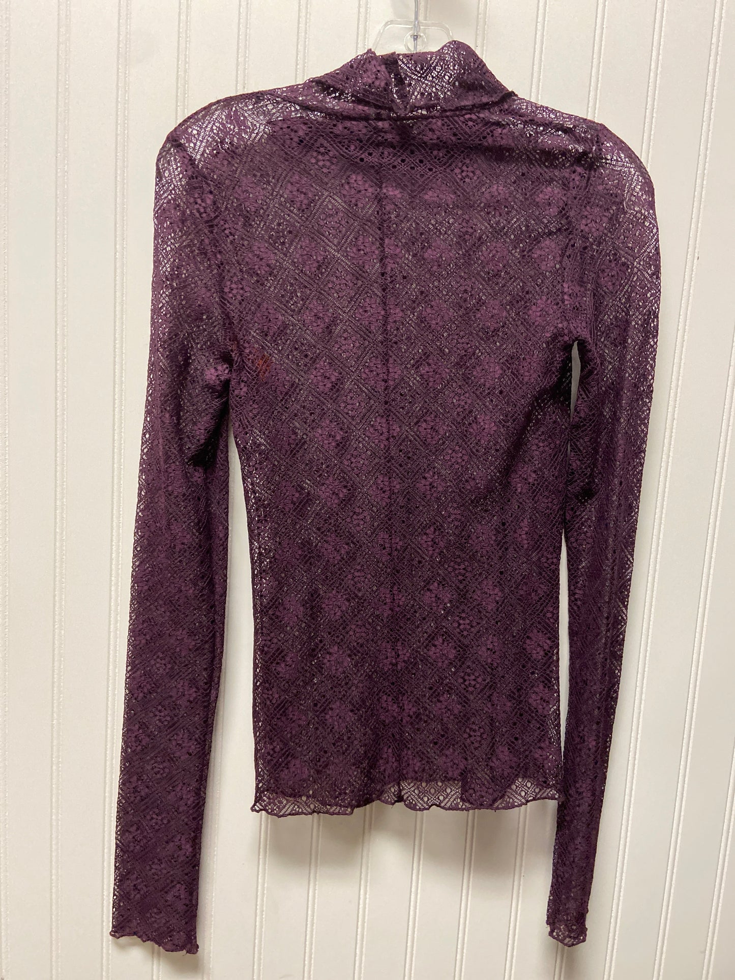 Top Long Sleeve By Free People In Eggplant, Size: S