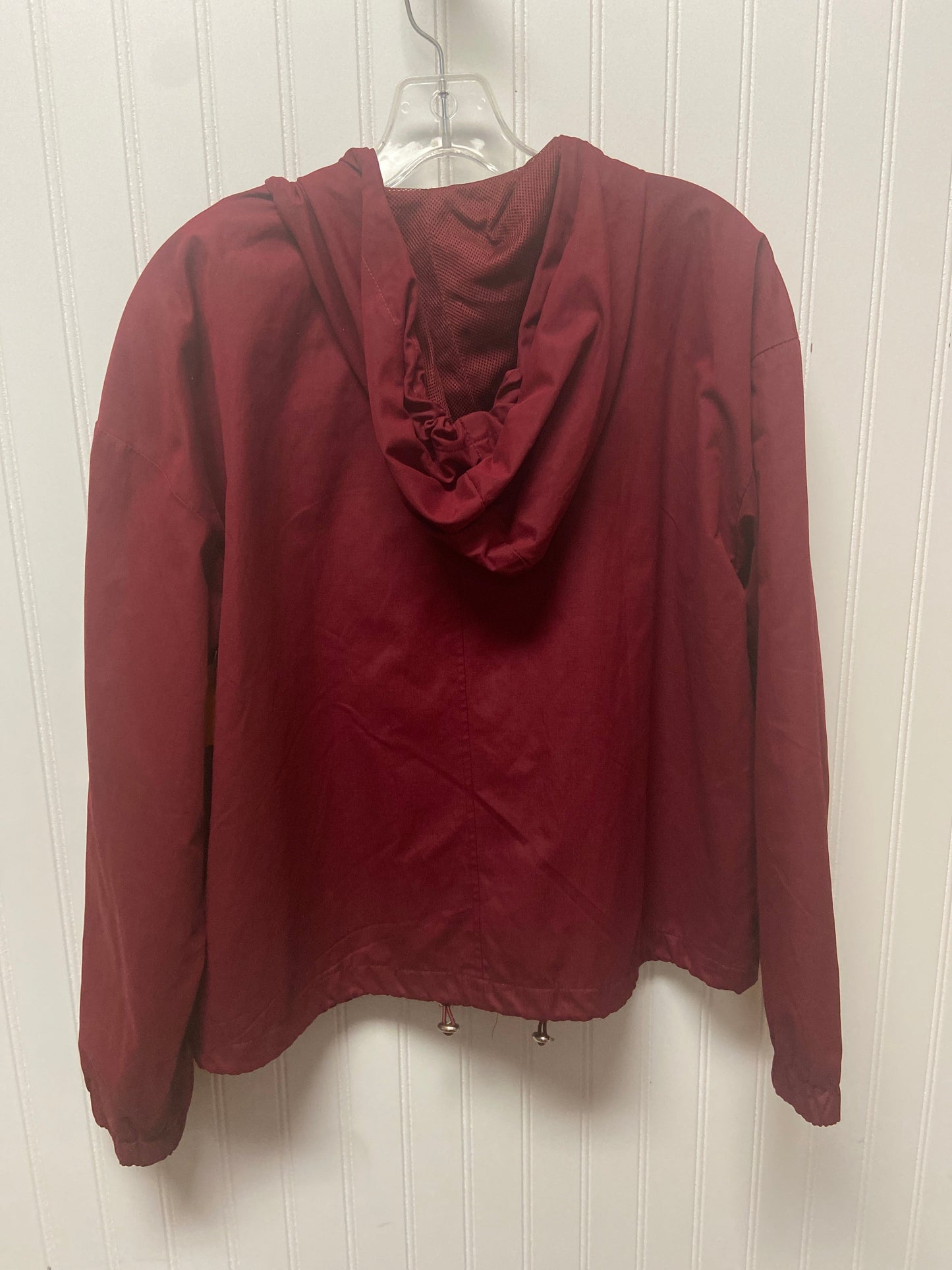 Jacket Moto By Forever 21 In Maroon, Size: M