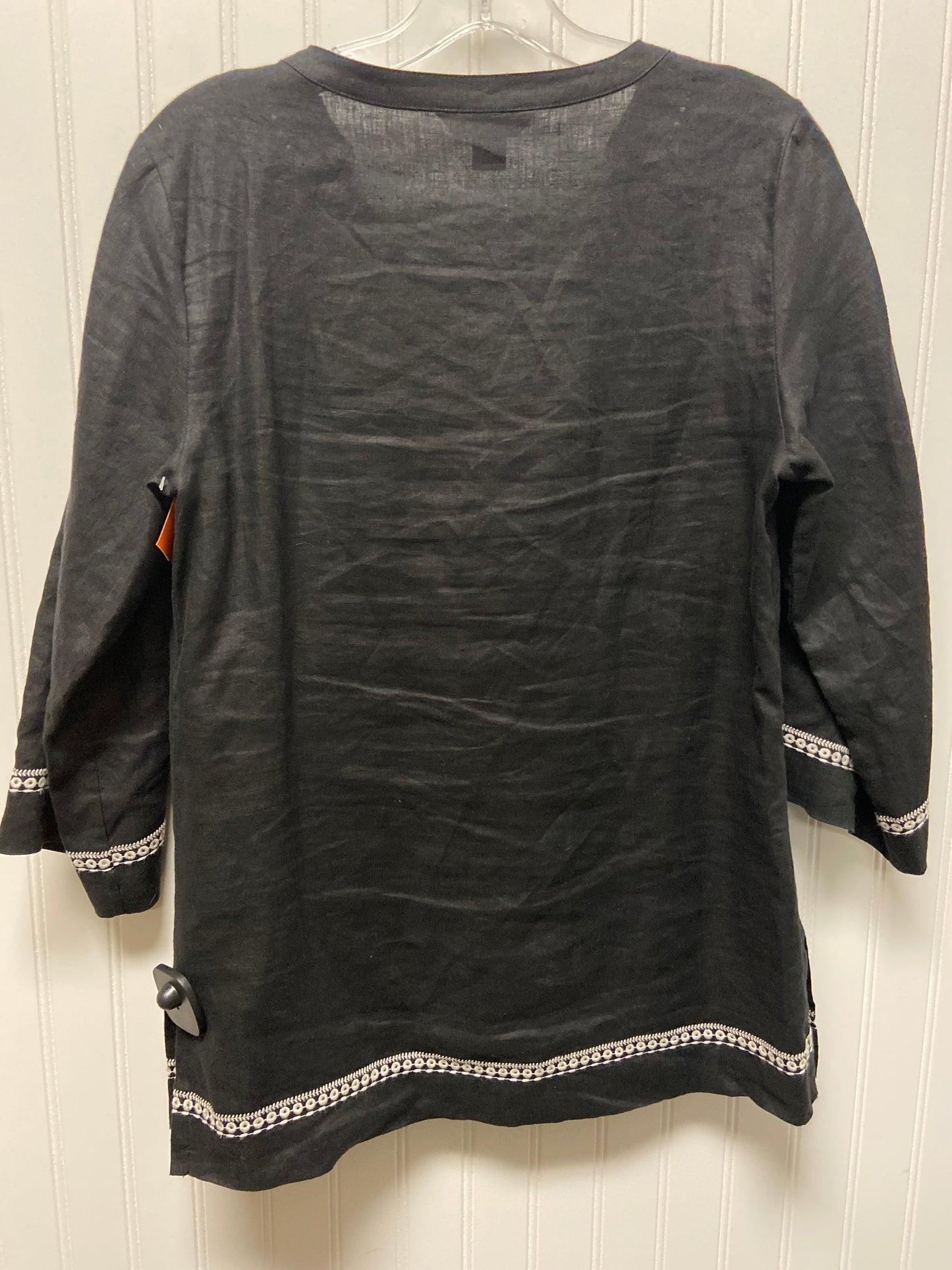 Black & White Top Long Sleeve Tommy Bahama, Size Xs