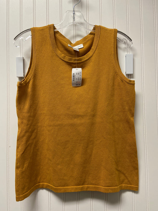 Yellow Top Sleeveless Christopher And Banks, Size S
