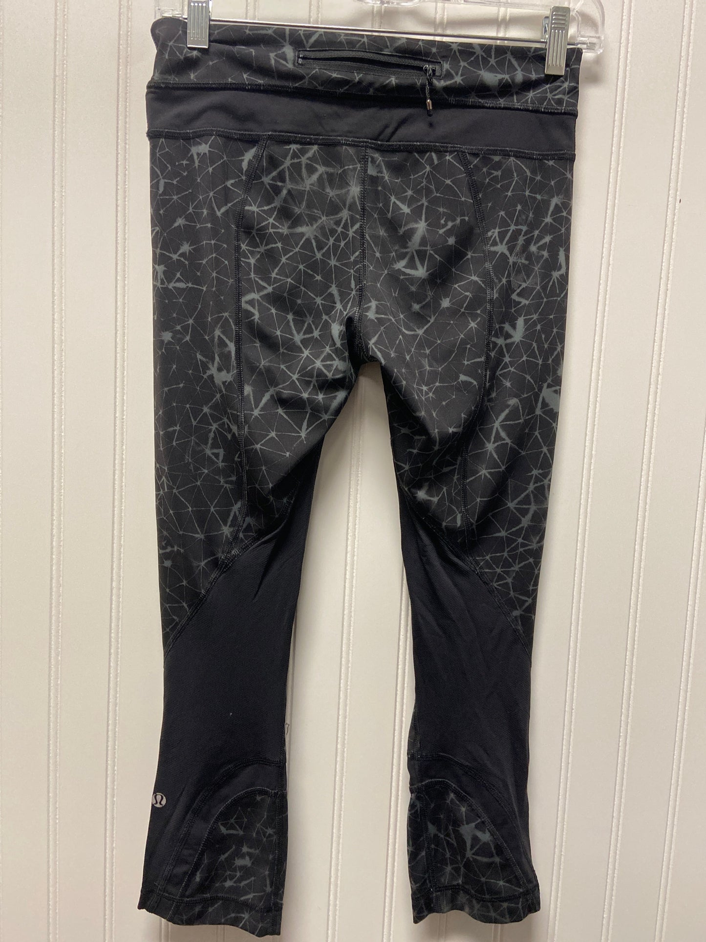 Black & Grey Athletic Leggings Lululemon, Size 6