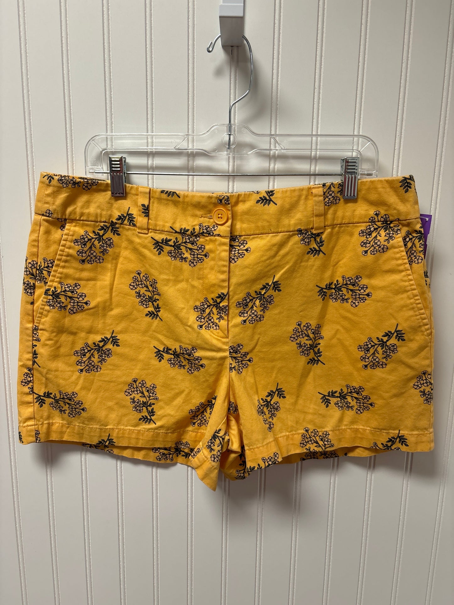 Yellow Shorts Loft, Size 12